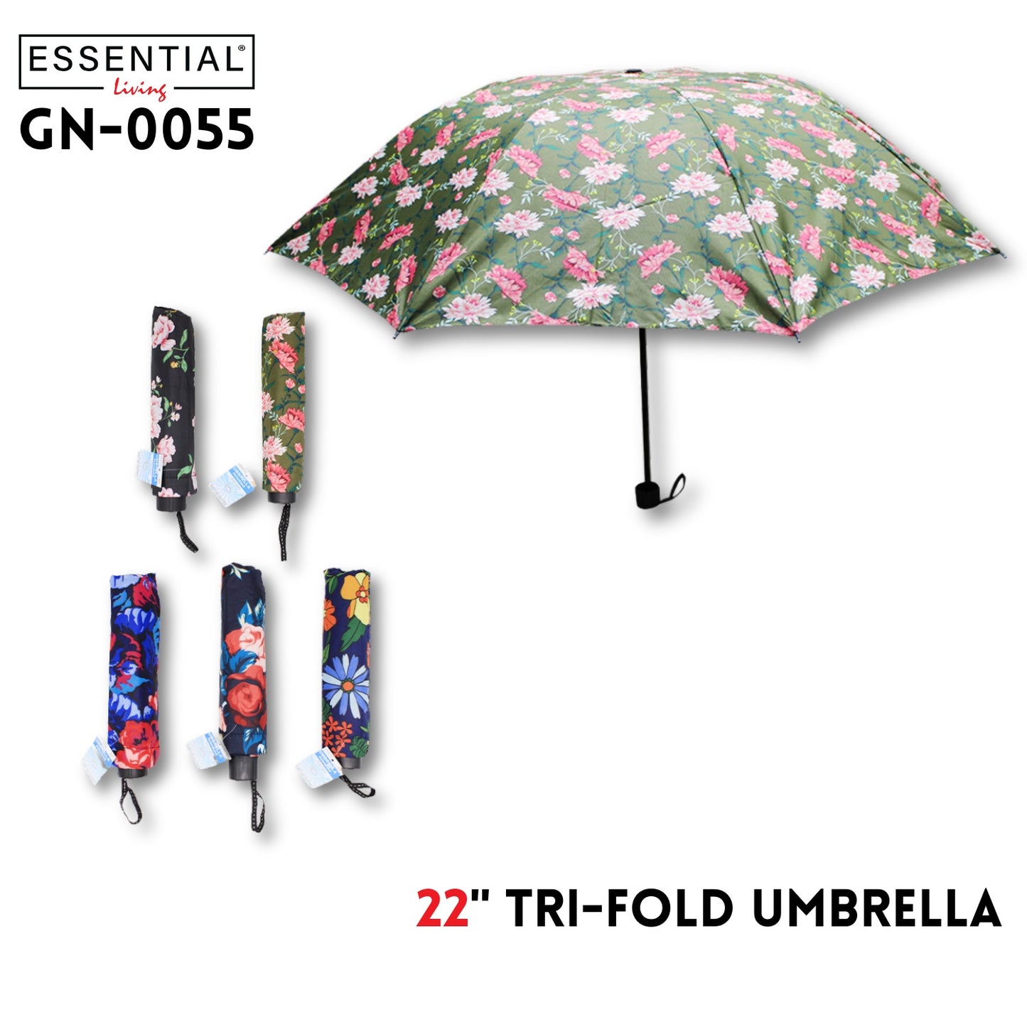 22" Tri-Fold Umbrella