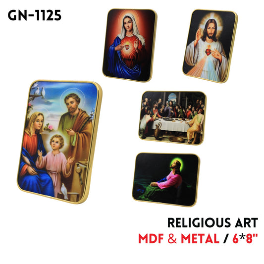 Religious Art Frame 6"x8" 6 Design