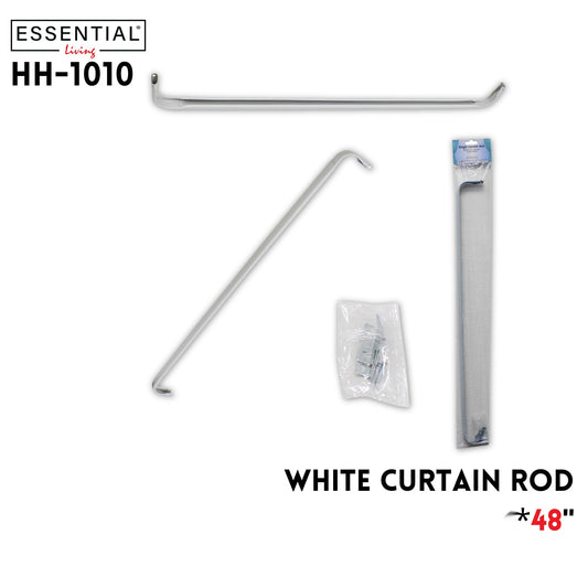 Curtain Rod White 28-48in