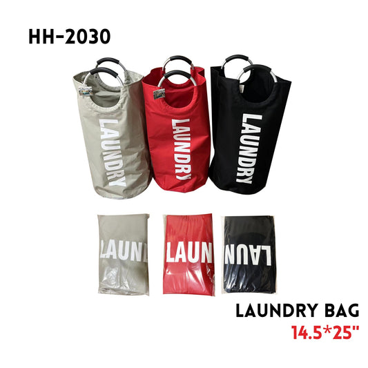 Laundry Bag,14.5“x25"tal Handle Woam, 600D Oxford, 3 Colo2E