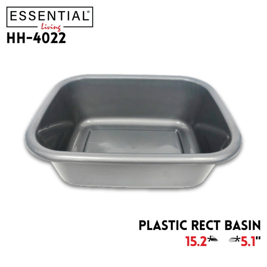 Rect Basin,Plastic, 250g, 15.2"X11.8"X5.1"