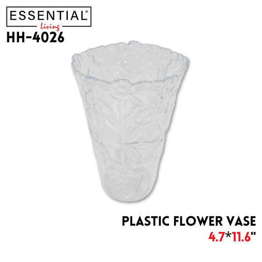 Flower Vase, Plastic, 130g, 4.7"X11.6"