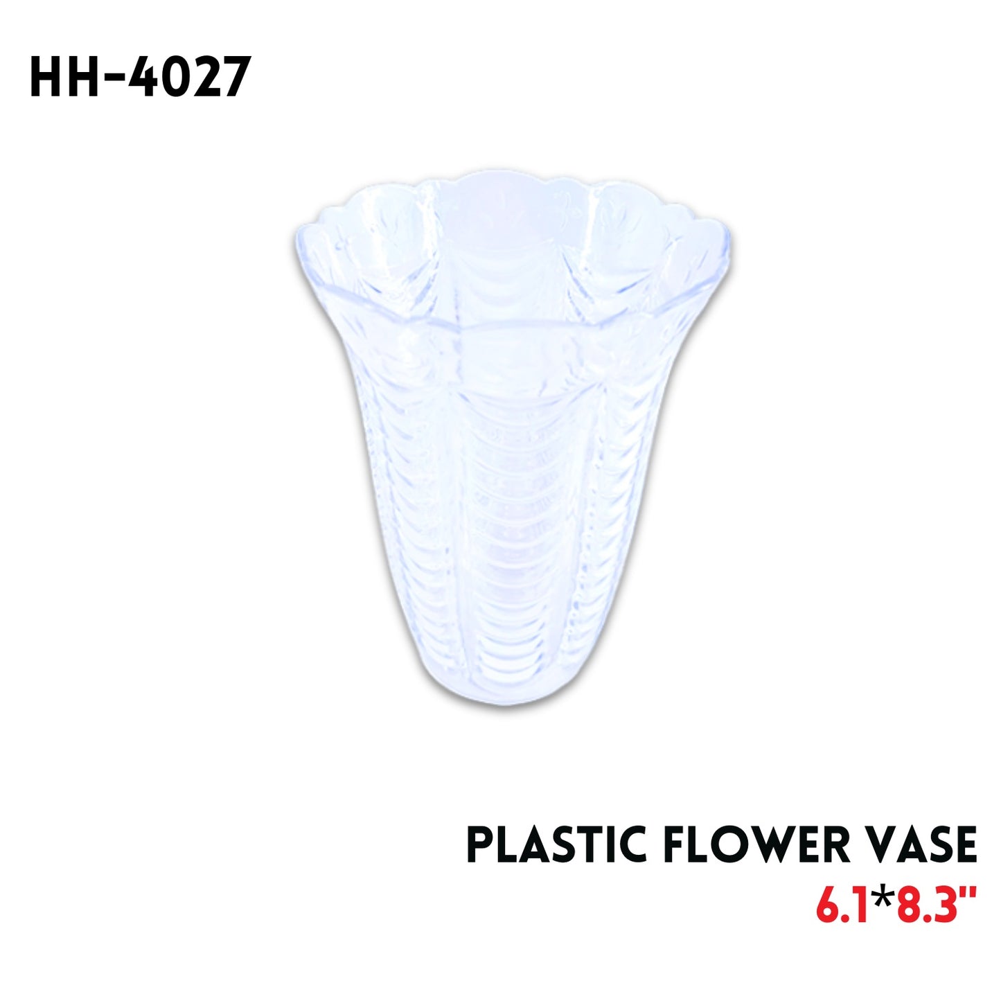 Flower Vase, Plastic, 6.1"*8.3", 213g