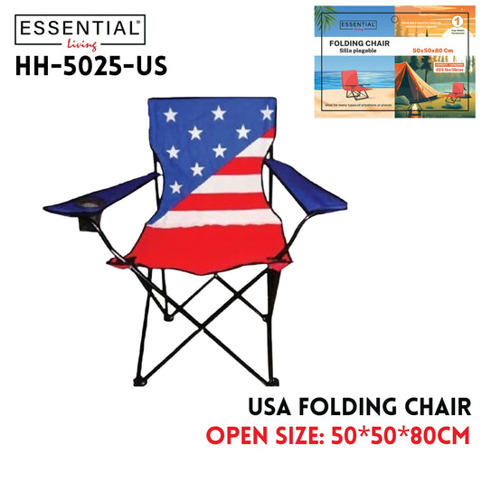 USA Camping Chair -- Large Armrest Chair