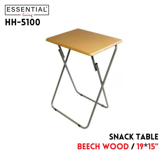 19"x15" Snack Table - Beech Wood