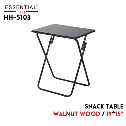 19"x15" Snack Table - Walnut Wood