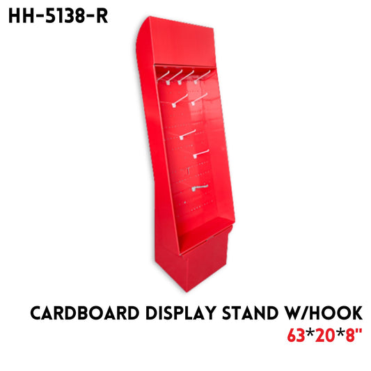 R Cardboard Display Stand W/Hook, 63"*20"*8"