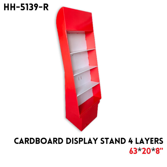 R Cardboard Display Stand 4 Layers, 63"*20"*8"