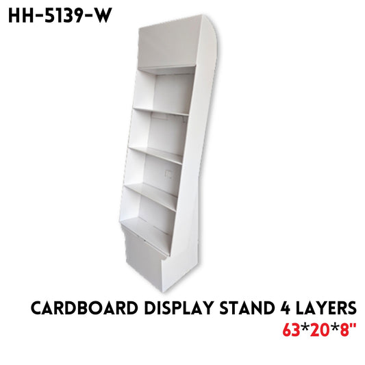 W Cardboard Display Stand 4 Layers, 63"*20"*8"