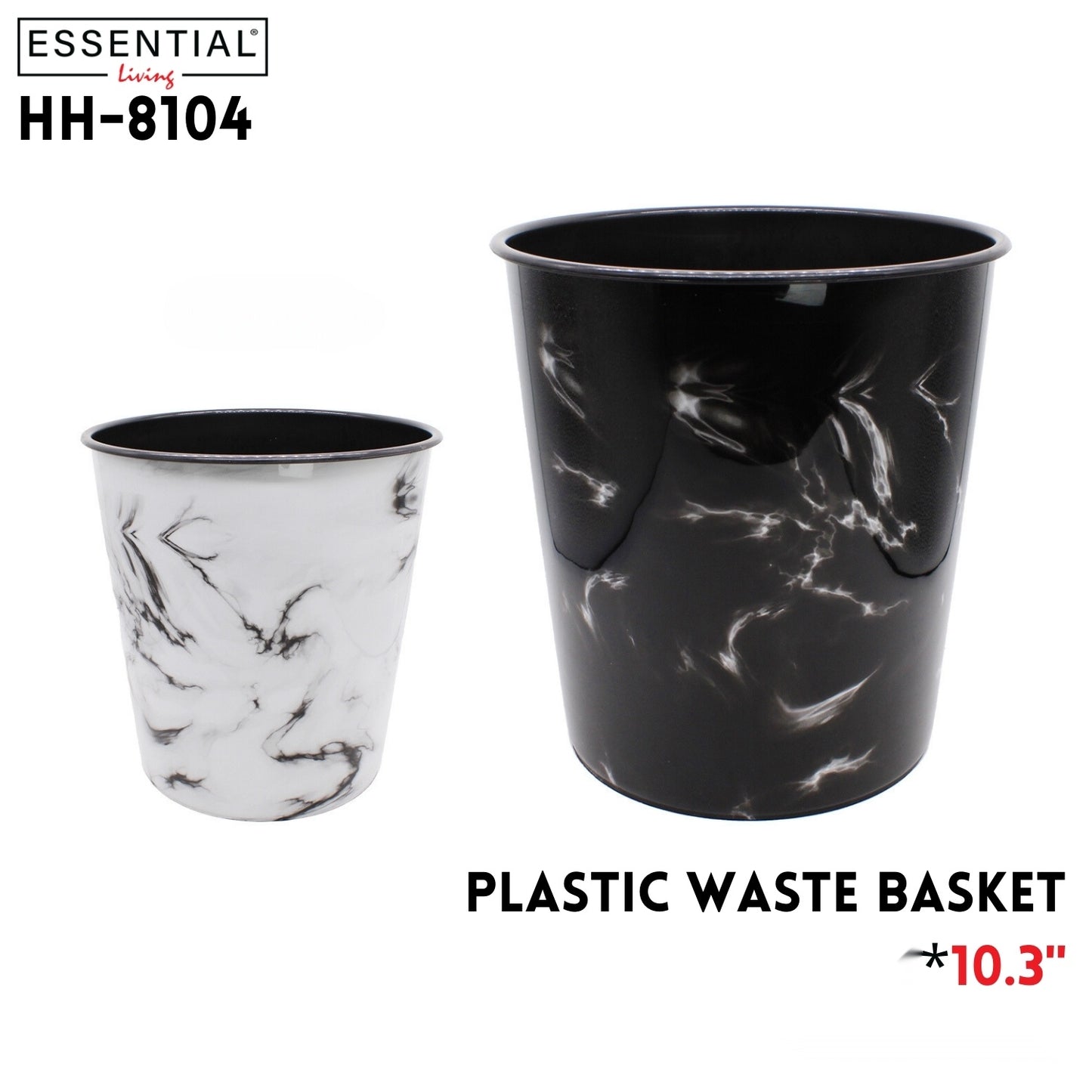 Waste Basket, 11"x10.3", plastic