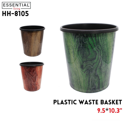 Waste Basket, 9.5"X10.3", Plastic