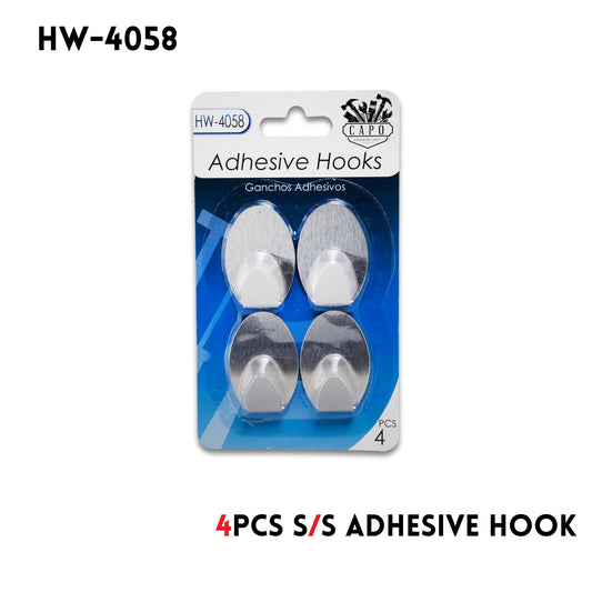4pk Adhesive Hooks