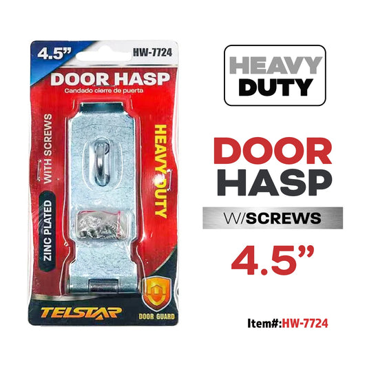 4.5In Hasp Zinc Plate Heavy Duty