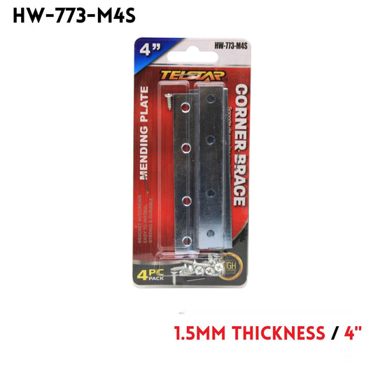 4PCS 4" MENDING PLATE #1955, width: 15mm, thickness: 1.5mm