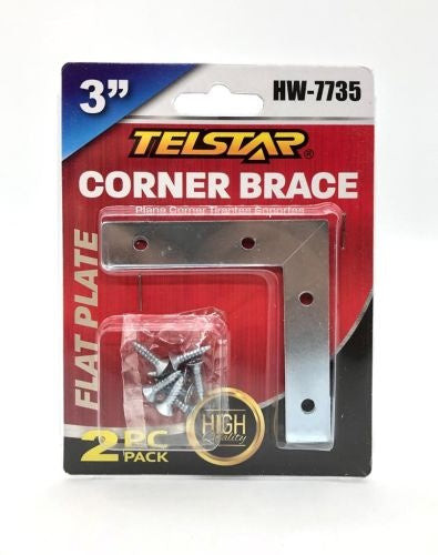 3" Corner Brace Flate Plate 2pcs
