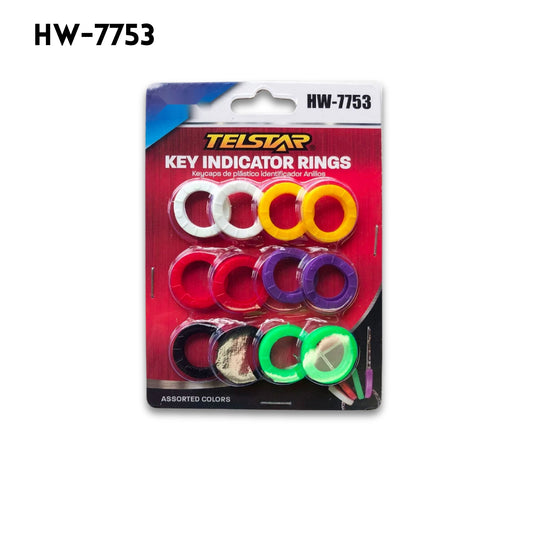 12pcs Color Key Rings