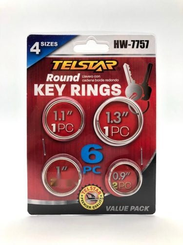 Key Rings 6pcs