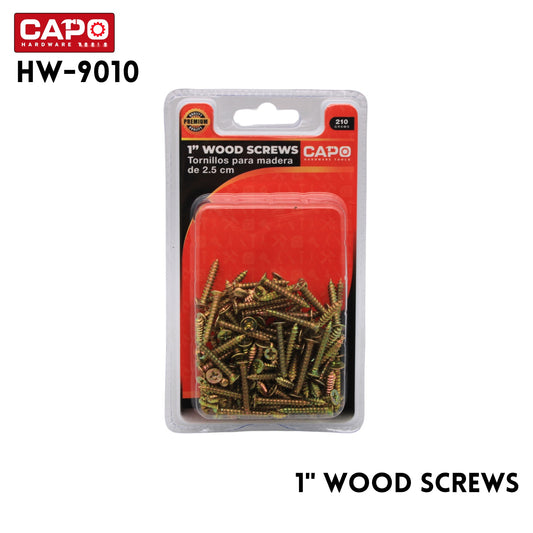 Screws Wood 1" 210 Grams Colored