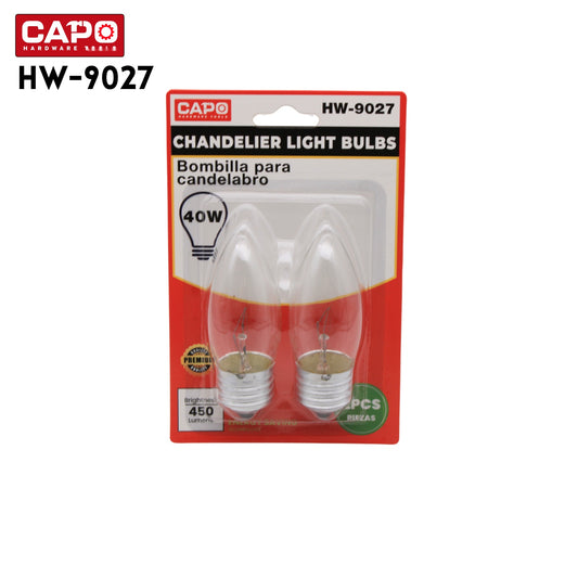 2pc Candelabra Light Bulbs