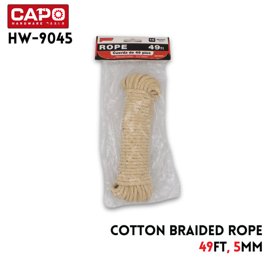 Cotton Braided Rope 49FT