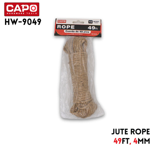 4mm Jute Rope 49FT