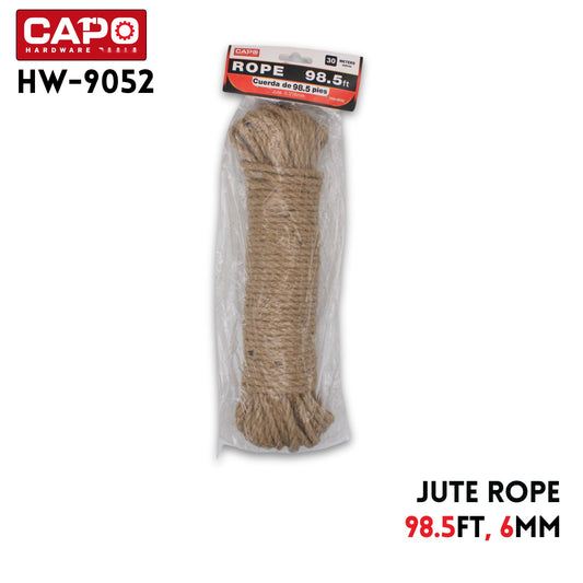 6mm Jute Rope 98.5FT