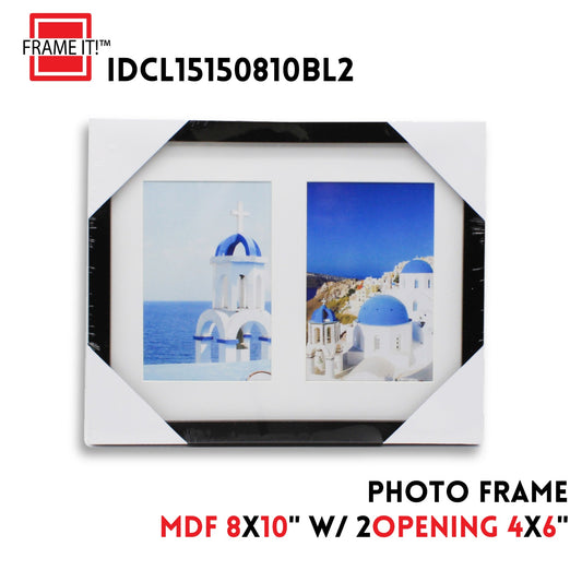 MDF 8x10"with 2 opening 4x6"