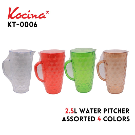 Water Pitcher 2.5L ,PS ,Assted 4 color