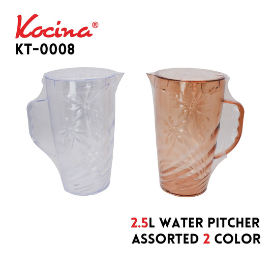 Water Pitcher 2.5L,PS,Assted 2 color