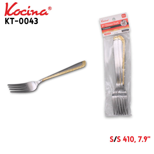 6pcs Dinner Fork, 7.9", 410 SS