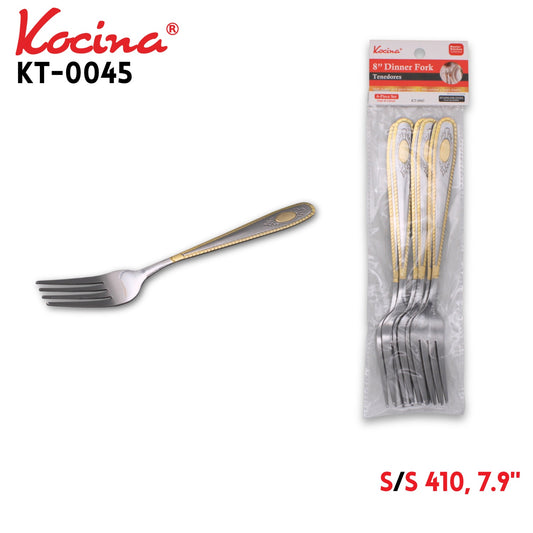 6pcs Dinner Fork, 7.9", 410 SS