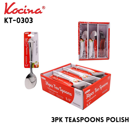 3pk. Tea Spoon Polish