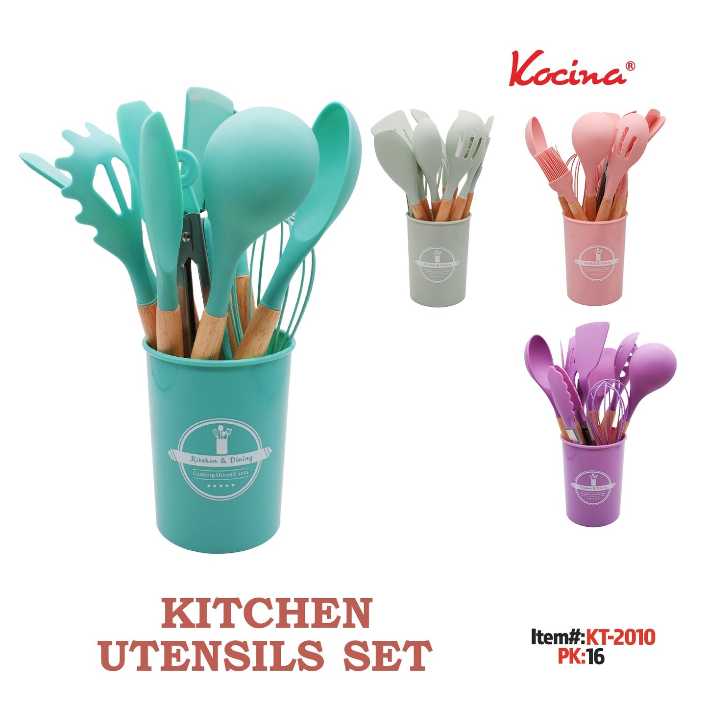 12pcs Silicone kitchen Utensils Set