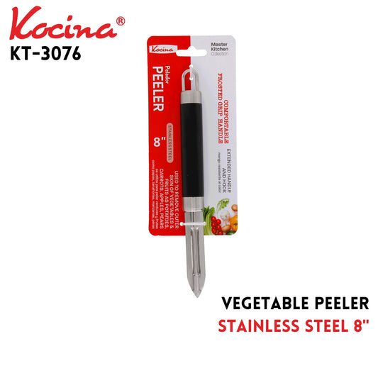 S/S Vegetable Peeler 8" Slim Blk Handle