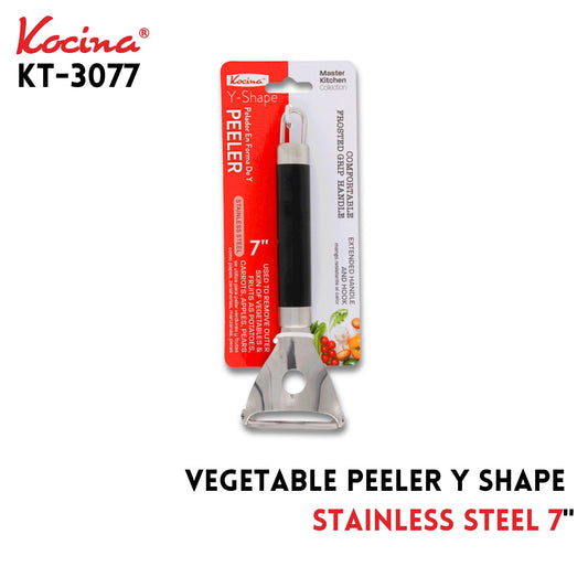 S/S Vegetable Peeler Y Shape 7" Slim Blk Handle