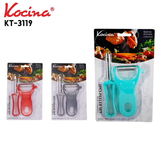 2pcs Peeler Set Aqua