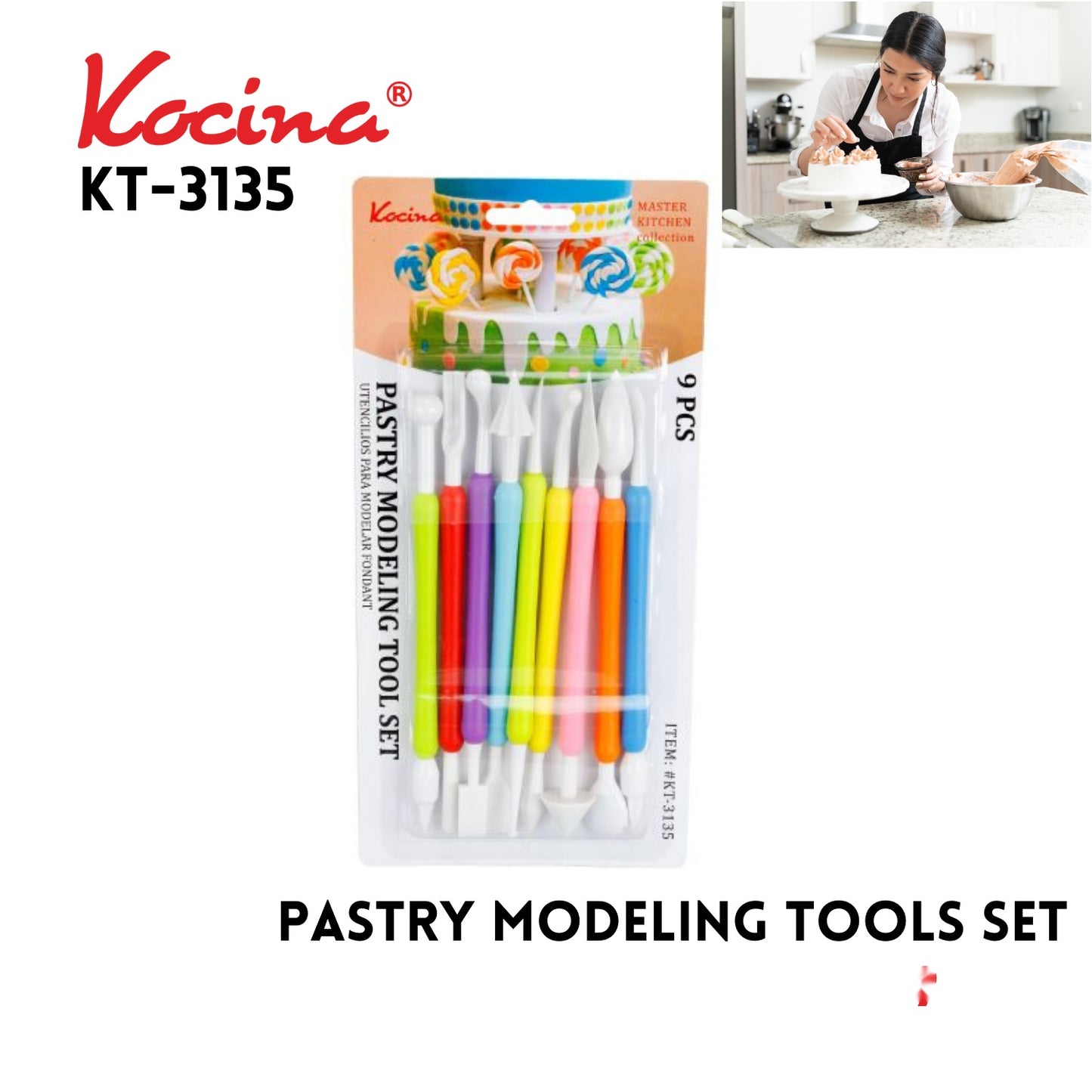 9 pcs Pastry Modeling Tools Set