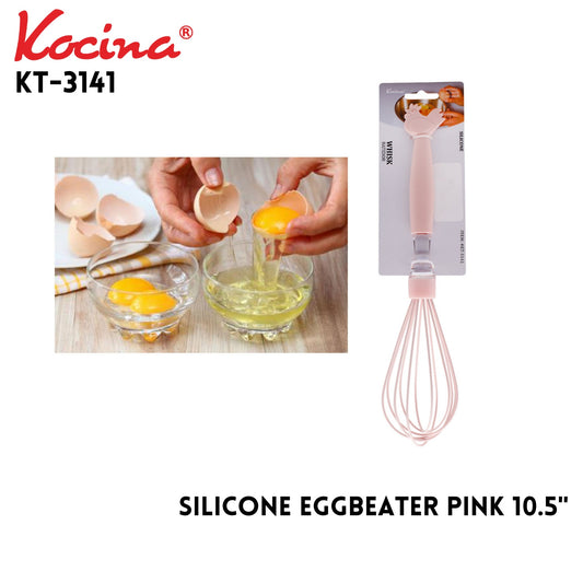 Silicone 10.5" Egg Beater Pink