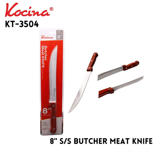 S/S  Butcher Meat Knife 8"