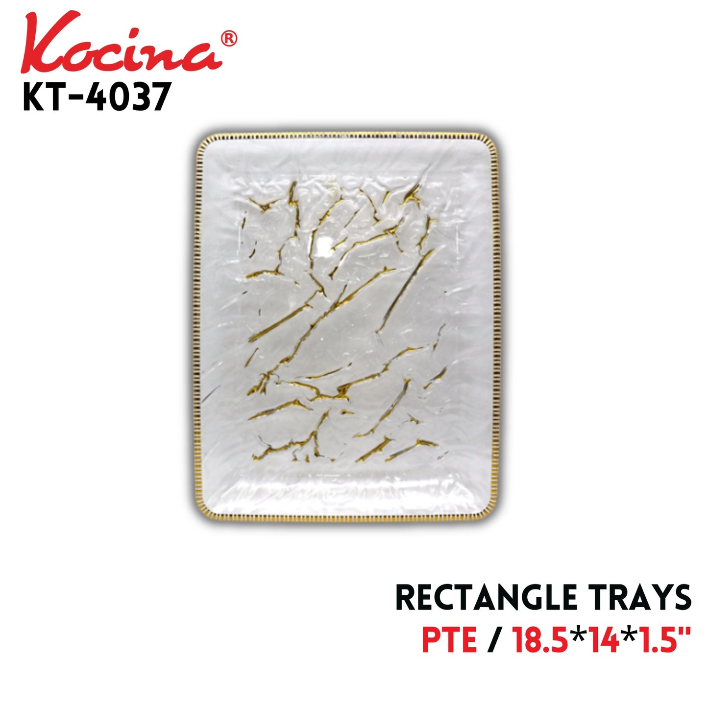 Rectangle Trays 18.5"X14"X1.5", PTE