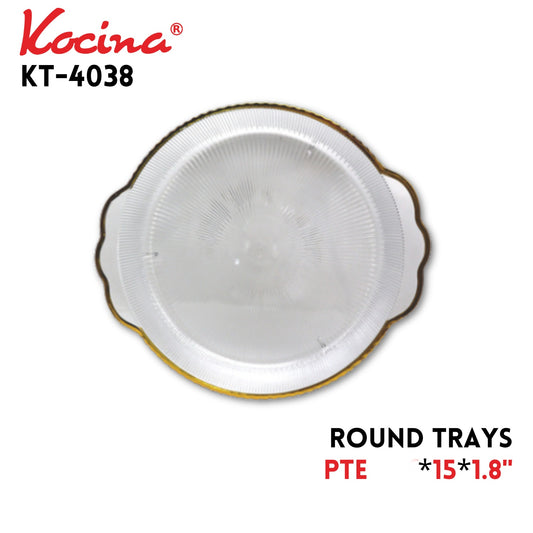 Round Trays 17"X15"X1.8", PTE