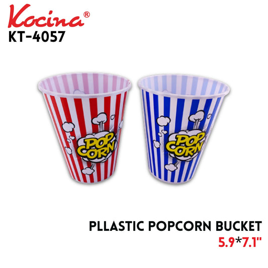 Popcorn Bucket, Plastic, 5.9"*7.1", 62g, 2 Colors