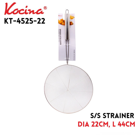 Strainer, 22cm,L:44cm,Line:3.0mm/0.9mm,handle: 201#