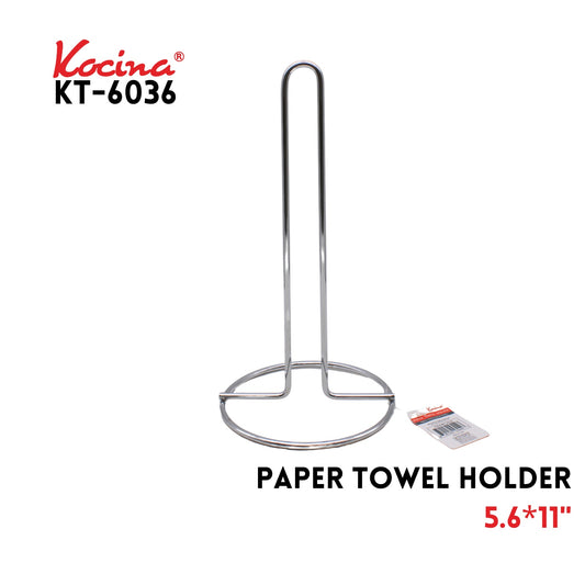 Paper Towel Holder 5.6" Dia x 11"H ,Iron