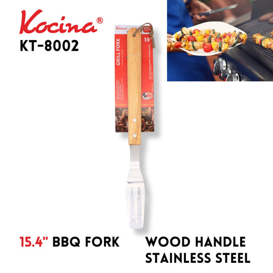 15.4"BBQ Fork - Wood Handle