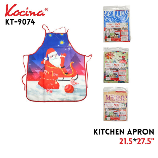 Kitchen Apron  21.5"x27.5", Polyester, 4 Clrs Asstd
