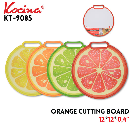Orange Cutting Board, 12"x12"x0.4", PP +MDF inside Fd