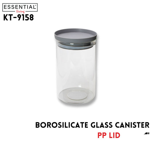 Borosilicate Glass Canister With PP Lid