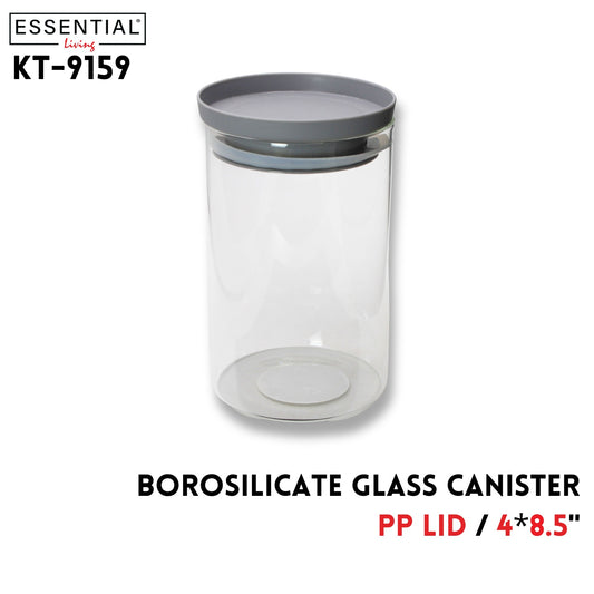 Borosilicate Glass Canister With PP Lid