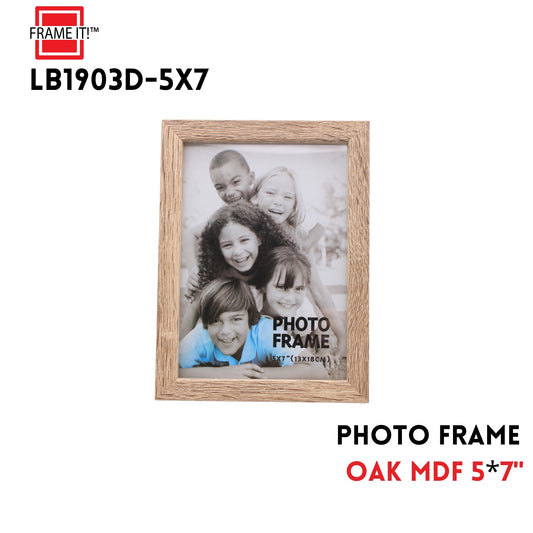MDF PHOTO  FRAME 5X7 OAK